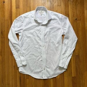 T.O. Collection Non-Iron Dress Shirt Big Boys Size 16 Long Sleeve White Formal